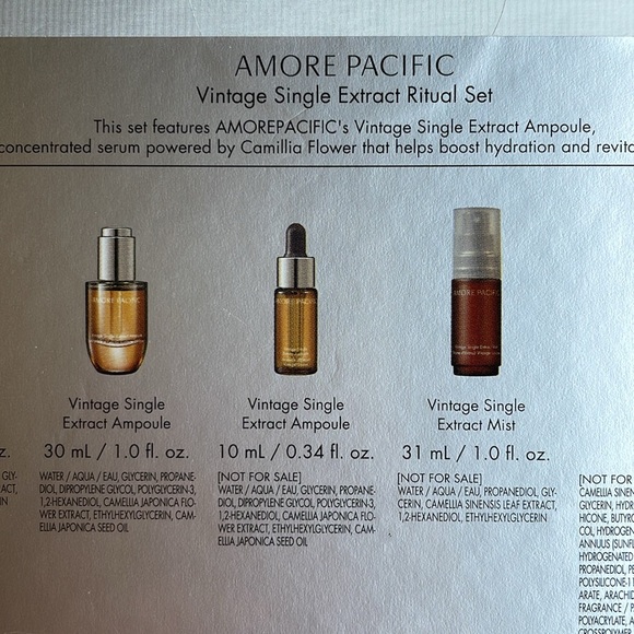 Amore Pacific Vintage Single Extract ritual Set sealed - Picture 5 of 10